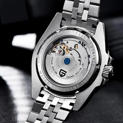 2024 New PAGANI DESIGN Luxury Men Mechanical Watches Stainless Steel GMT Watch Top Brand Sapphire Glass Men Watch reloj hombre