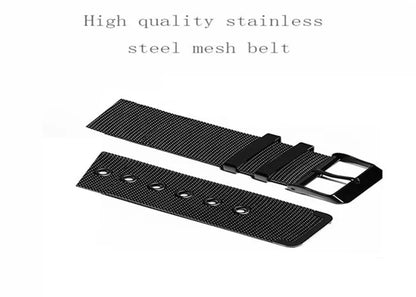 Men Fashion Ultra Thin Watches Simple Men Business Stainless Steel Mesh Belt Quartz Watch Casual Watch For Man Relogio Masculino