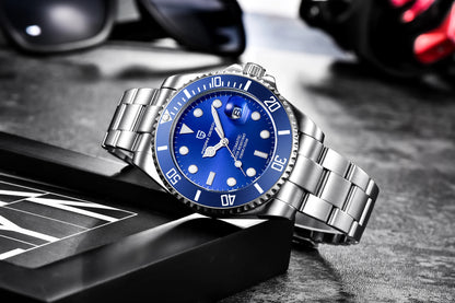 PAGANI DESIGN Luxury Sapphire Glass Men Automatic Watch 100m Waterproof Stainless Steel men mechanical wristwatches montre homme