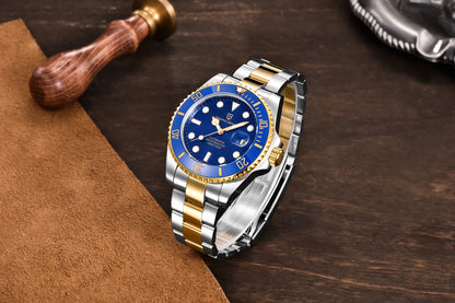 PAGANI DESIGN Luxury Sapphire Glass Men Automatic Watch 100m Waterproof Stainless Steel men mechanical wristwatches montre homme