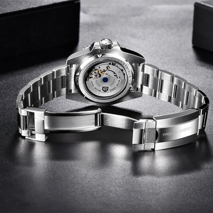 2024 New PAGANI DESIGN Luxury Men Mechanical Watches Stainless Steel GMT Watch Top Brand Sapphire Glass Men Watch reloj hombre