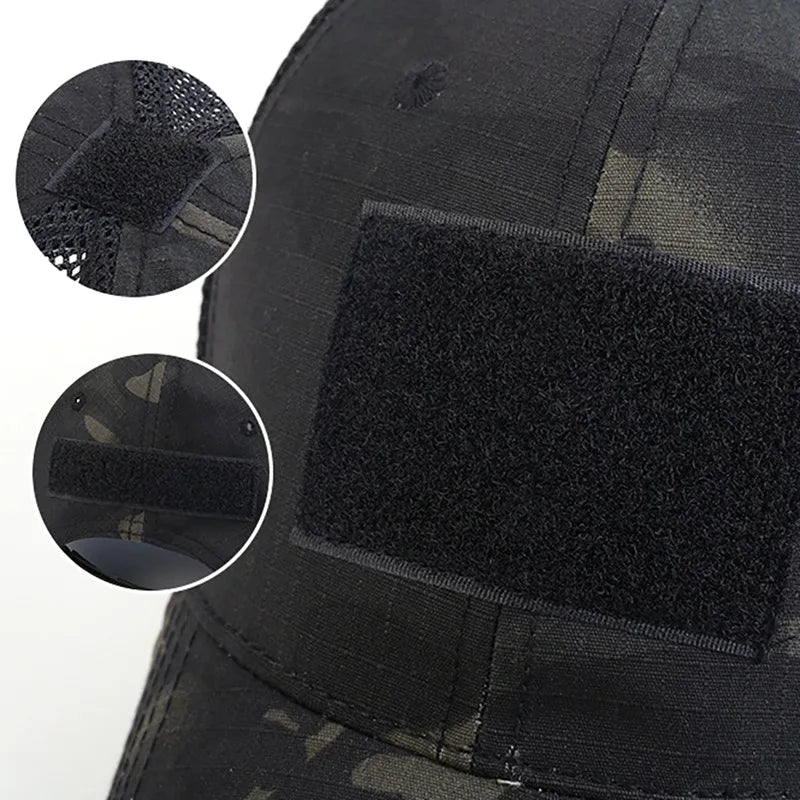 Outdoor Multicam Camouflage Adjustable Cap Mesh Tactical Airsoft Fishing Hunting Hiking Basketball Snapback Hat