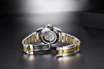 PAGANI DESIGN Luxury Sapphire Glass Men Automatic Watch 100m Waterproof Stainless Steel men mechanical wristwatches montre homme