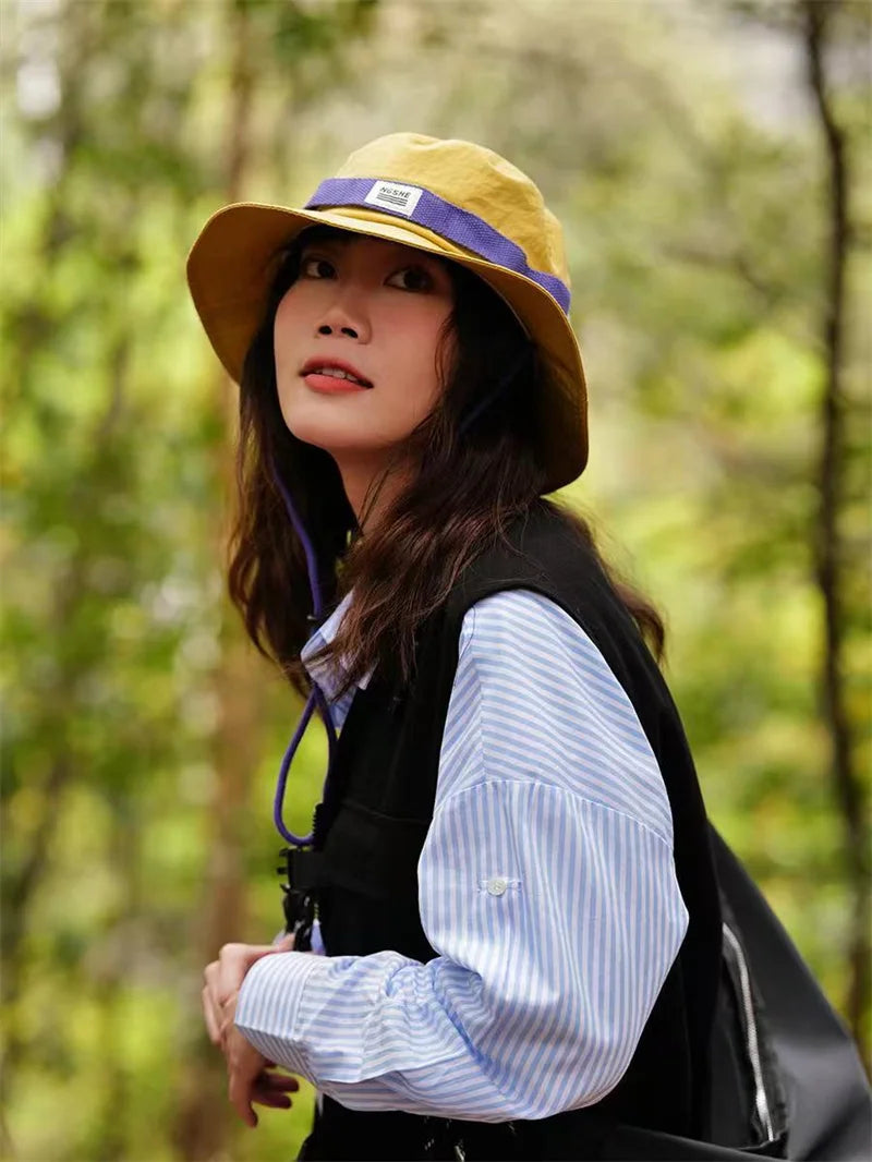 Unisex Summer Sun Hats UV Protection Outdoor Adjustable Visor Bucket Hat for Men Women Hiking Camping Fisherman Hat Panama Caps