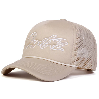 Unisex CRTZ Pentagram Embroidery Baseball Net Caps Spring and Summer Outdoor Adjustable Casual Hats Sunscreen Hat