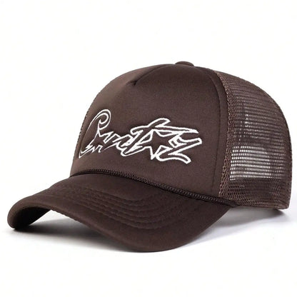 Unisex CRTZ Pentagram Embroidery Baseball Net Caps Spring and Summer Outdoor Adjustable Casual Hats Sunscreen Hat
