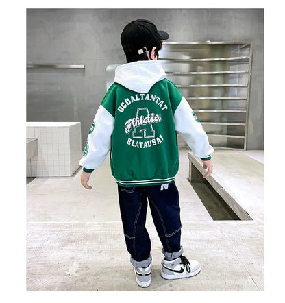 Autumn Jacket Baseball Suit Clothes for Teen Quilted Coats Cotton Jacket Children's Bomber Tiny Kids Jackets Girl Boy