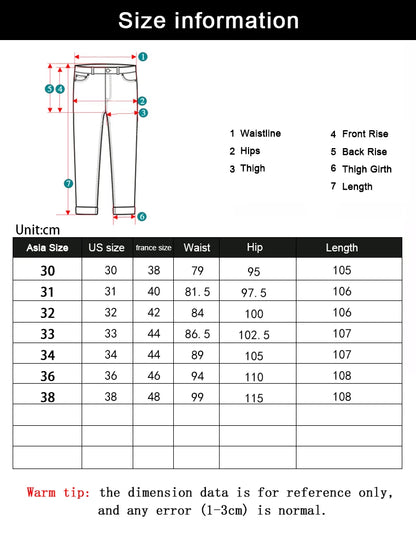 Summer Thin Men's Elastic Cotton Jeans Fashion Blue Comfortable Business Straight Casual Pants Brand Male Clothes Trousers