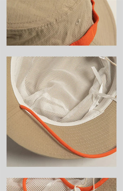 Unisex Summer Sun Hats UV Protection Outdoor Adjustable Visor Bucket Hat for Men Women Hiking Camping Fisherman Hat Panama Caps