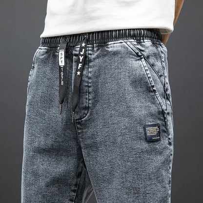 Spring Summer Jeans Men Fashion Tapered Harem Denim Pants Casual Jogger Baggy Jean Trousers Male Plus Size 5XL Streetwear