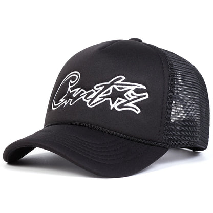 Unisex CRTZ Pentagram Embroidery Baseball Net Caps Spring and Summer Outdoor Adjustable Casual Hats Sunscreen Hat