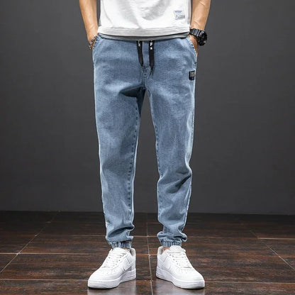 Spring Summer Jeans Men Fashion Tapered Harem Denim Pants Casual Jogger Baggy Jean Trousers Male Plus Size 5XL Streetwear