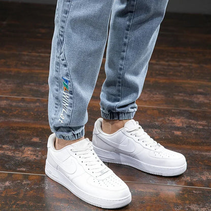 Spring Summer Jeans Men Fashion Tapered Harem Denim Pants Casual Jogger Baggy Jean Trousers Male Plus Size 5XL Streetwear